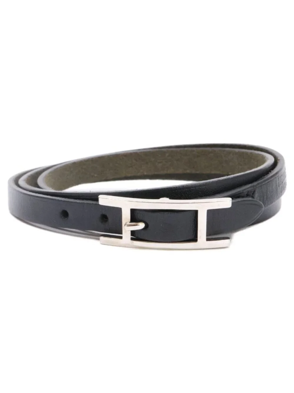 Hermes Behapi Triple Strand Leather Bracelet